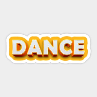 Dance 3D typography Sticker